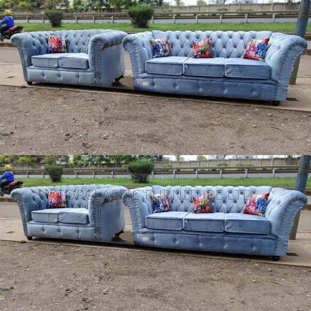 3-Seater Chester Sofas+Free Throw Pillows - main view