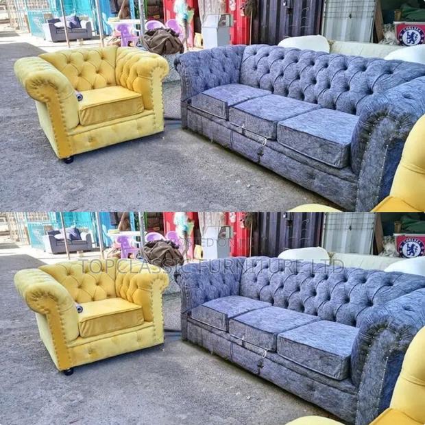 3-Seater Chester Sofas+Free Throw Pillows