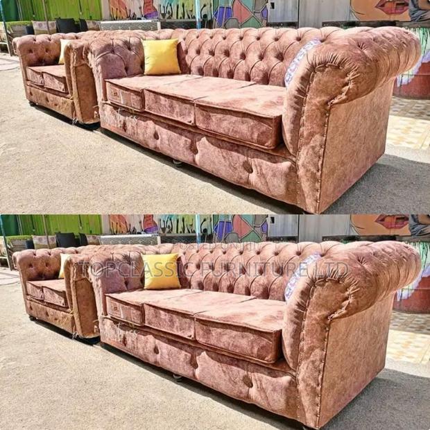 3-Seater Chester Sofas+Free Throw Pillows
