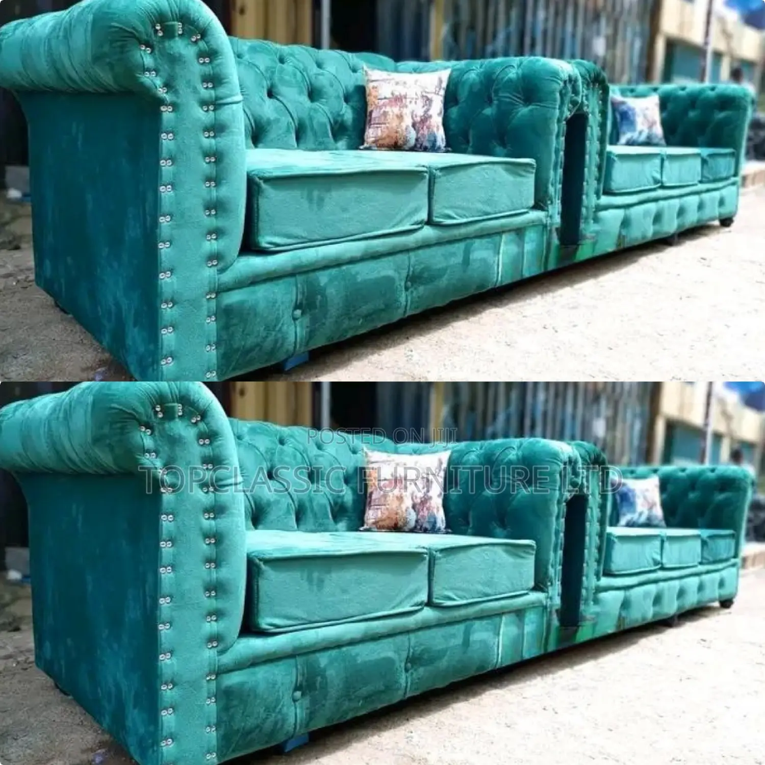 3-Seater Chester Sofas+Free Throw Pillows