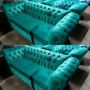 3-Seater Chester Sofas+Free Throw Pillows