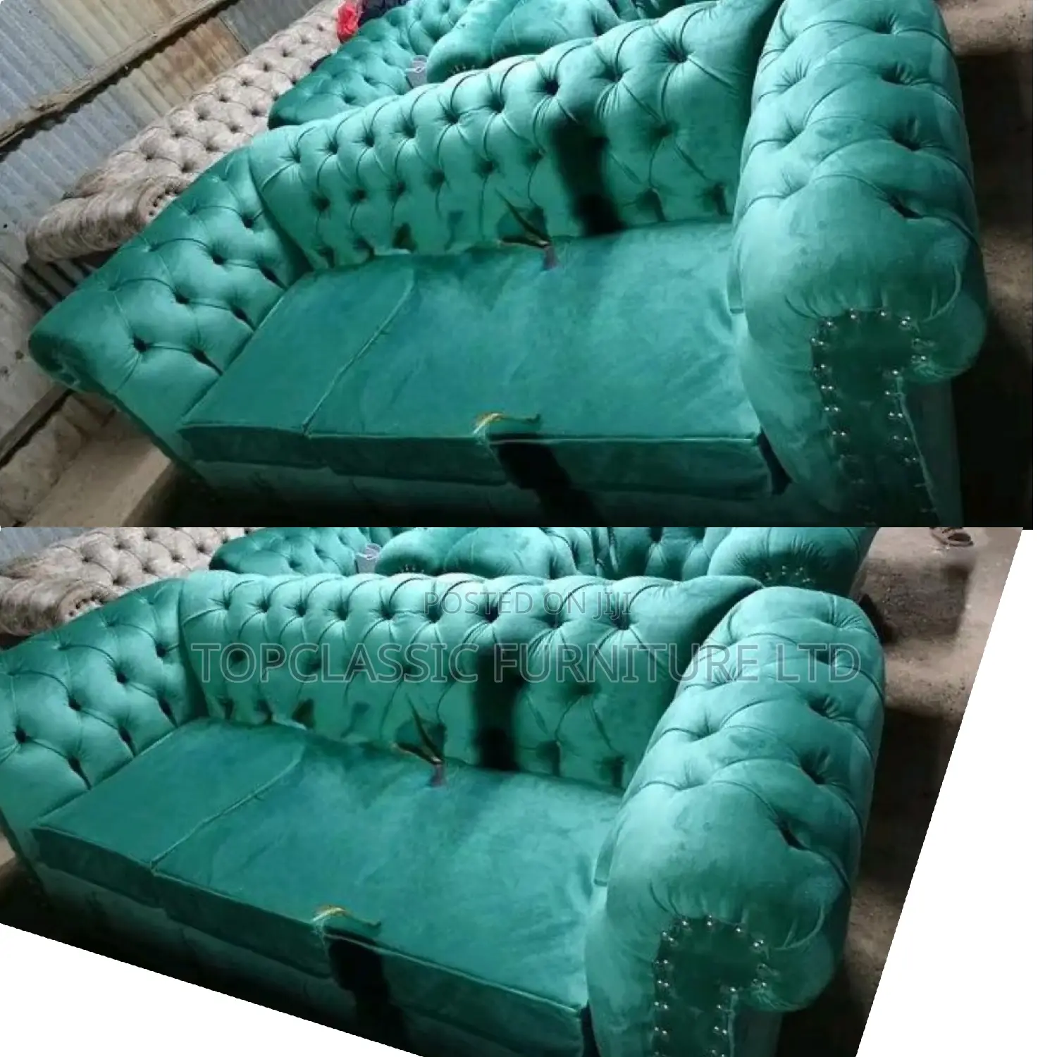 3-Seater Chester Sofas+Free Throw Pillows