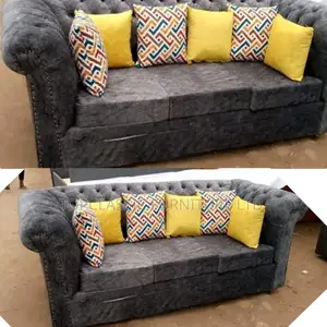 3-Seater Chester Sofas+Free Throw Pillows