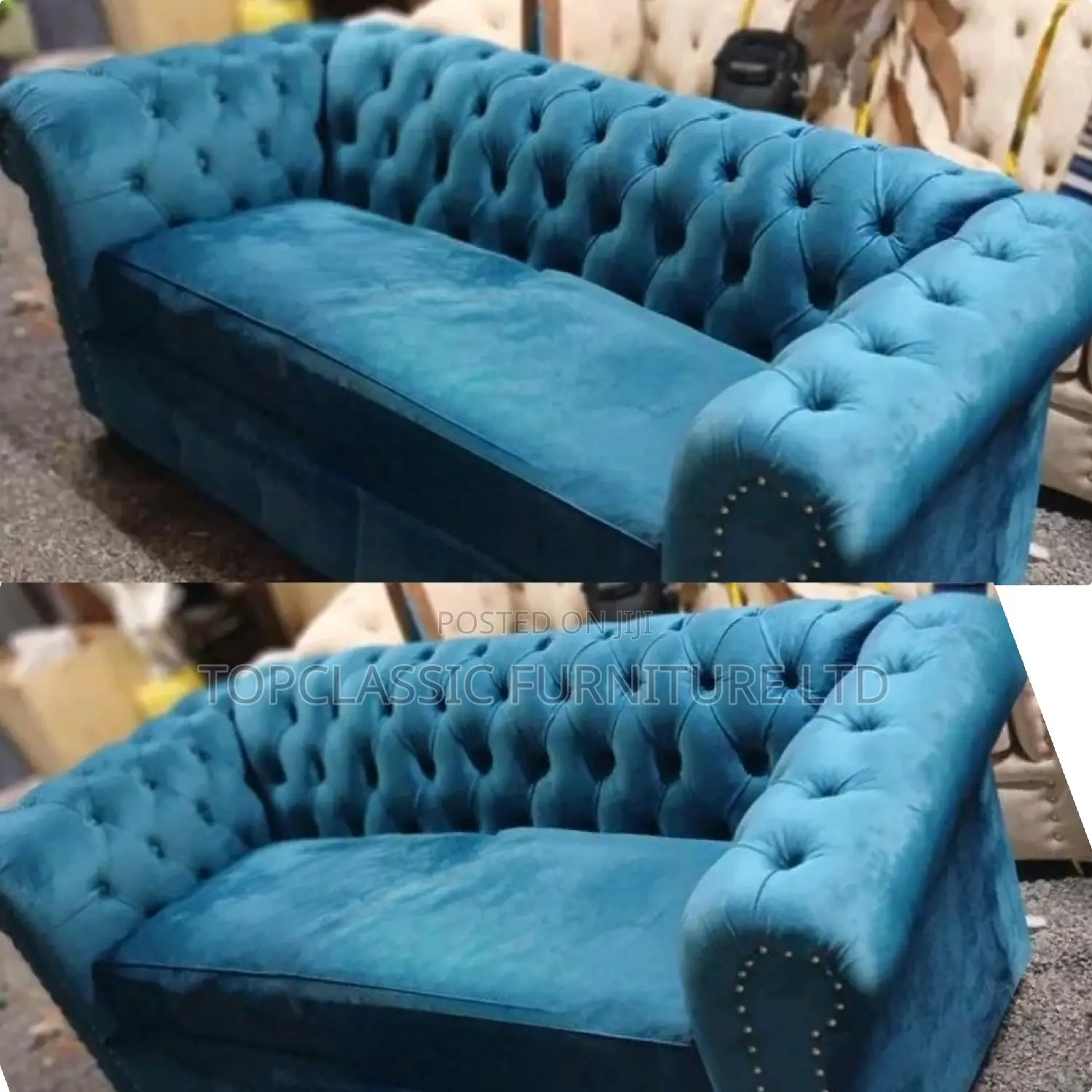 3-Seater Chester Sofas+Free Throw Pillows