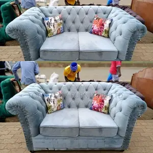 2-Seater Chester Sofas+Free Throw Pillows