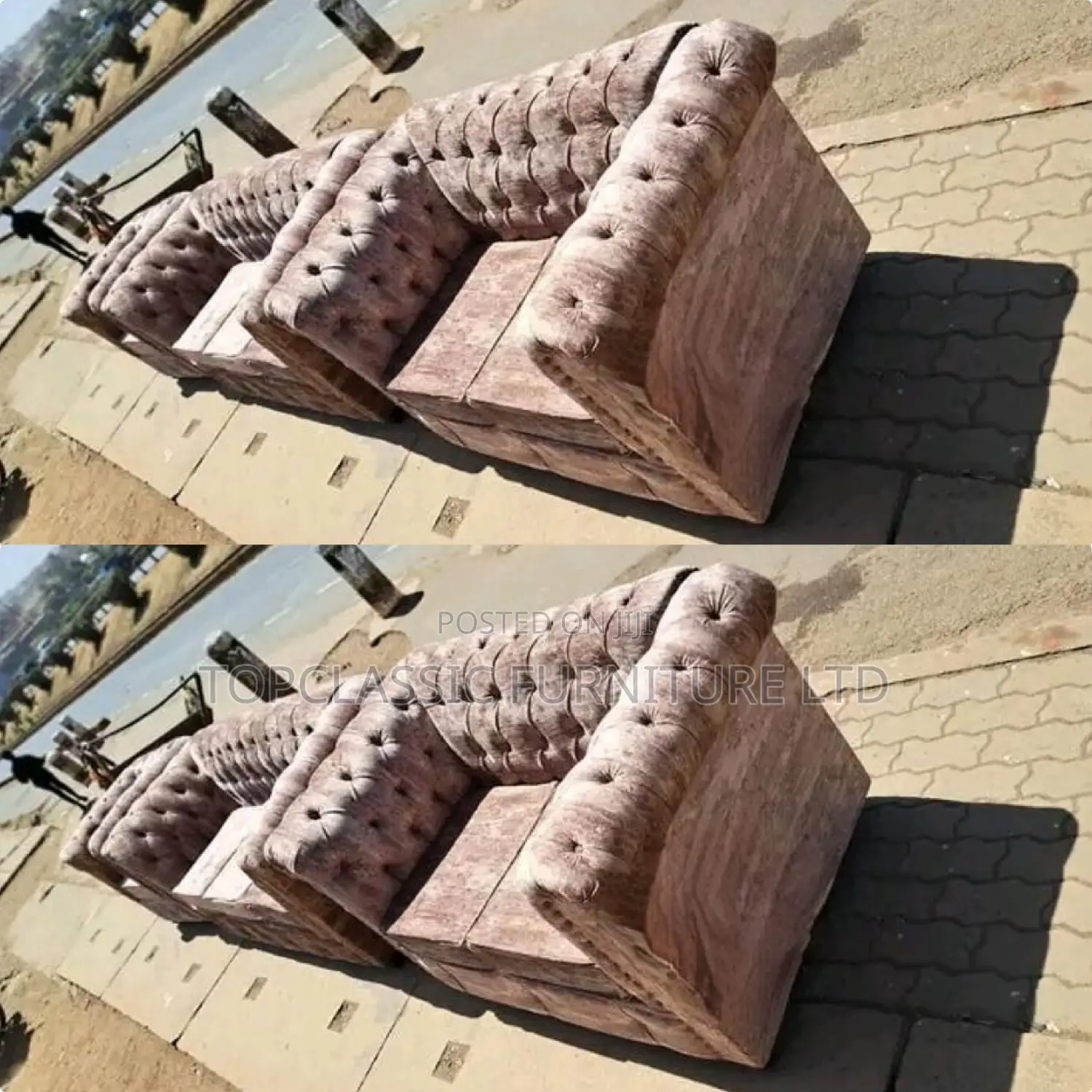 2-Seater Chester Sofas+Free Throw Pillows