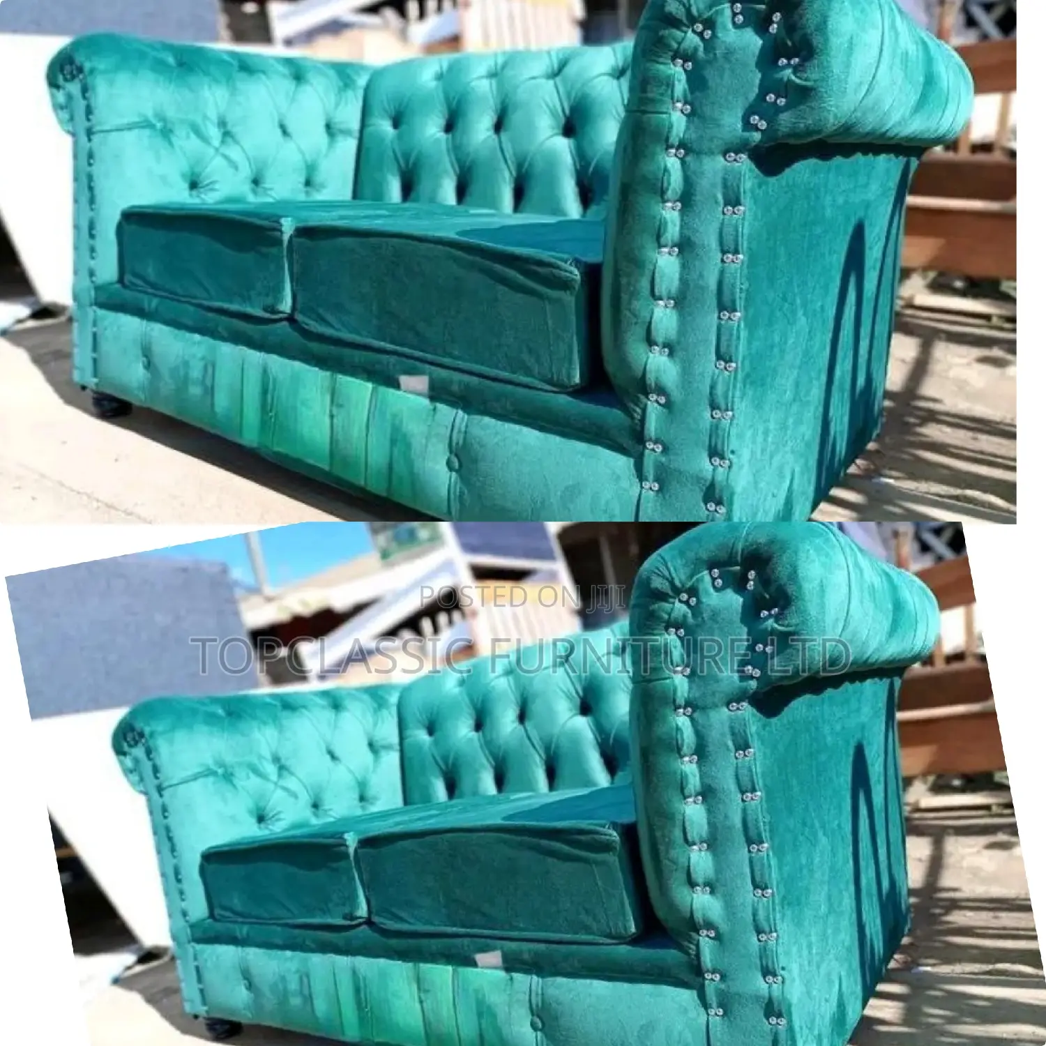 2-Seater Chester Sofas+Free Throw Pillows
