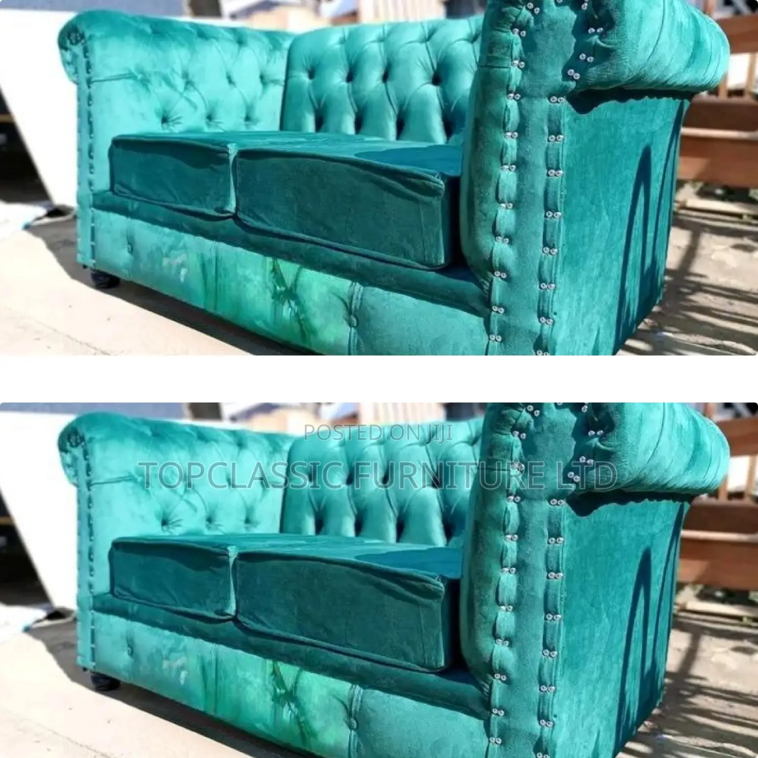 2-Seater Chester Sofas+Free Throw Pillows