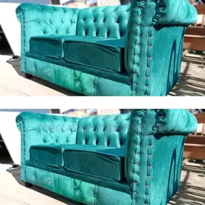 2-Seater Chester Sofas+Free Throw Pillows
