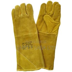 Leather Welding Glove Hand Protection - thumbnail 2