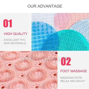 Round Anti-Slip Bathroom Mat Antislip Non Slip Safety Mat
