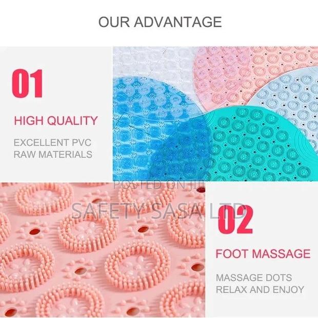 Round Anti-Slip Bathroom Mat Antislip Non Slip Safety Mat - thumbnail 4
