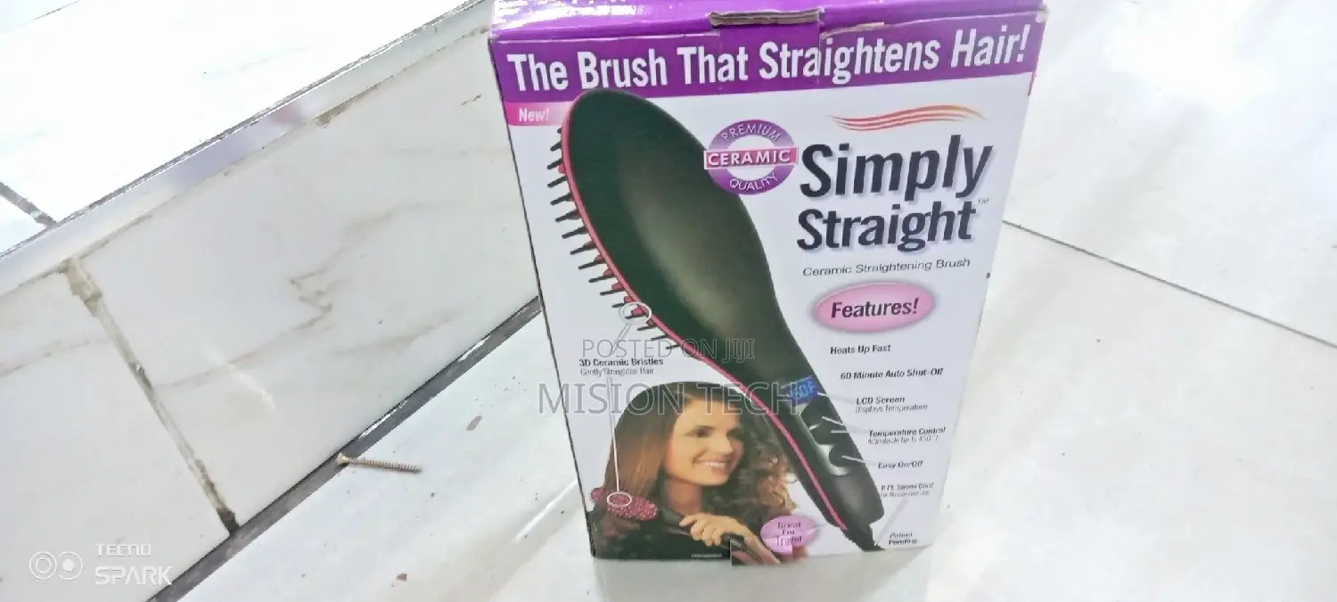 Electric Premium Hair Hot Brush Straightening Comb