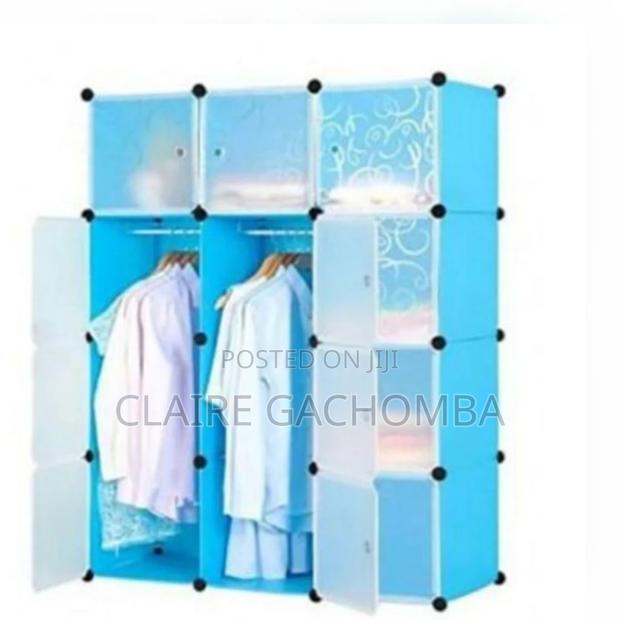 3 Column Portable Plastic Wardrobe - main view