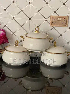 3PCS Set Gold Line Dish