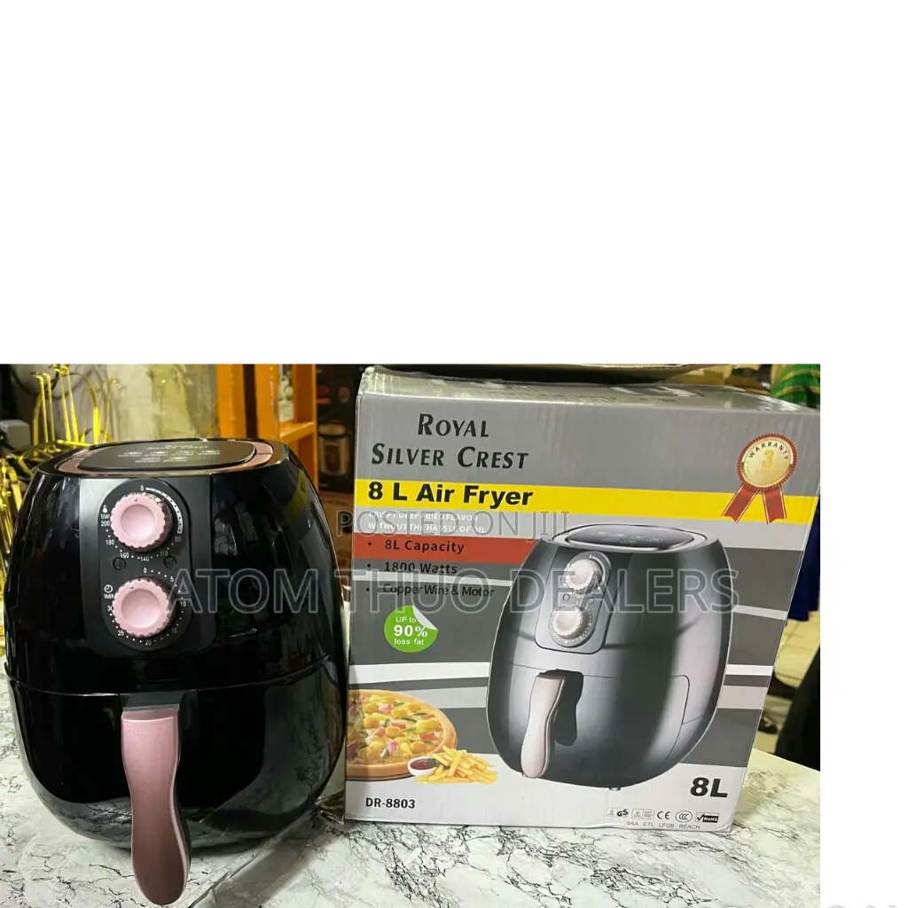 Black 8L Silver Crest Air Fyer