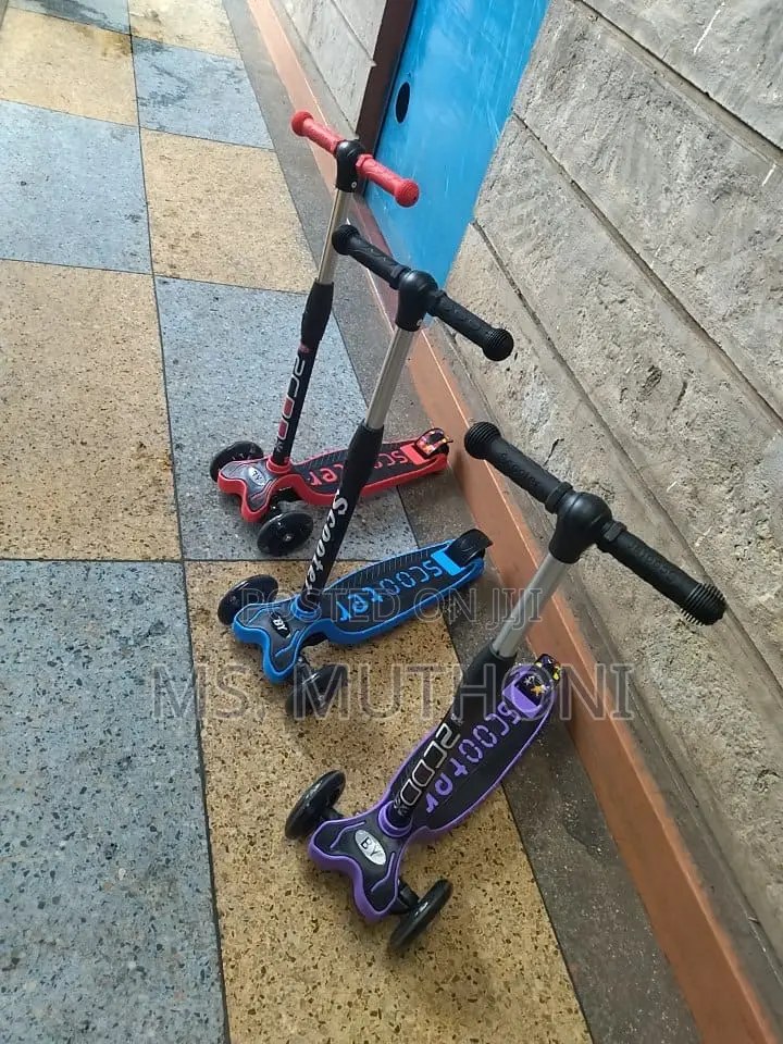 *Scooter With Lights on Wheels