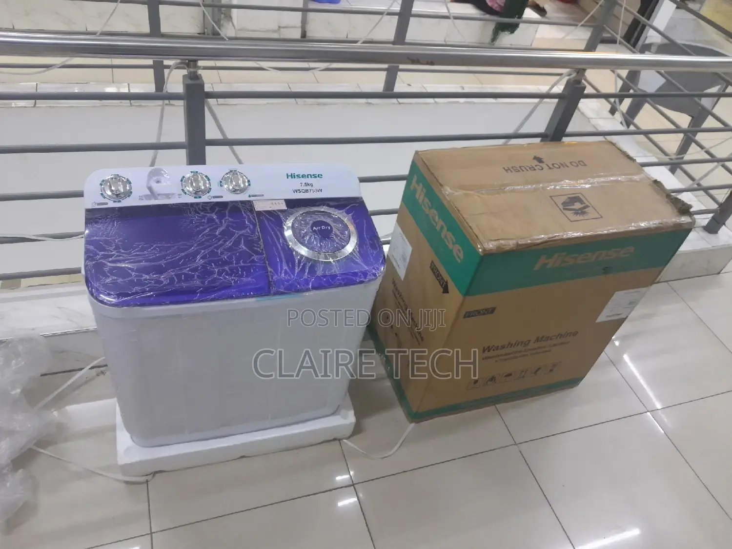 Hisense 7.5kgs Top Load White Washing Machine