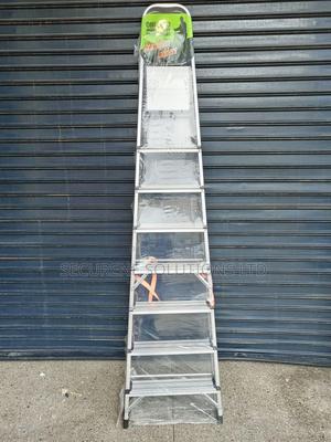 Aluminium 8steps Free Stand a Type Ladder - thumbnail 2