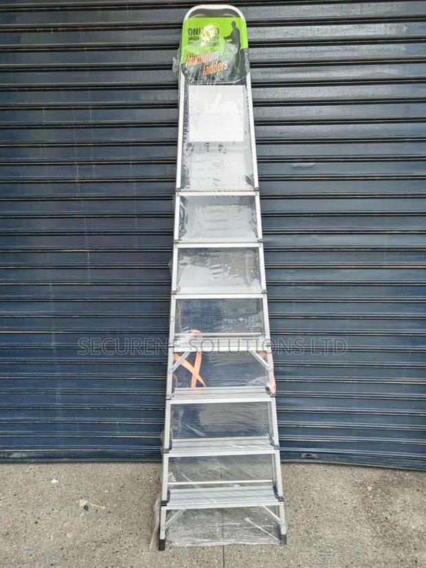 Aluminium 8steps Free Stand a Type Ladder - main view
