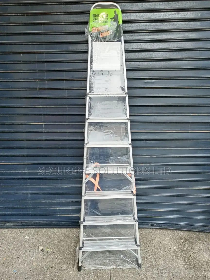 Aluminium 8steps Free Stand a Type Ladder