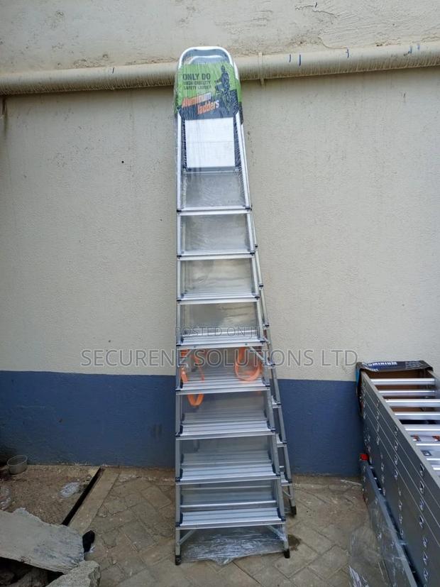 Aluminium 9 Steps Free Stand a Type Ladder - main view