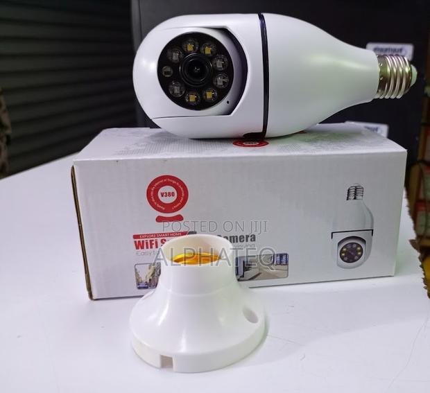 New PTZ Camera V380 Bulb PTZ Bulb Wifi Camera PTZ Nanny>^