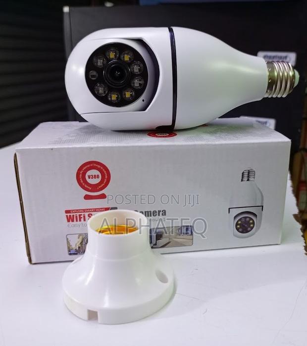 V380 PTZ Bulb Wifi Camera PTZ Nanny Camera Bulb ^