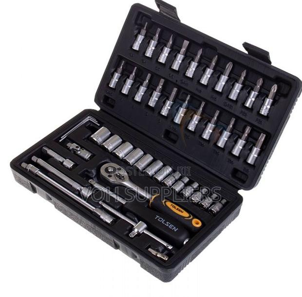 Tolsen 15138 Industrial 46 PCS 1/4" Socket Set