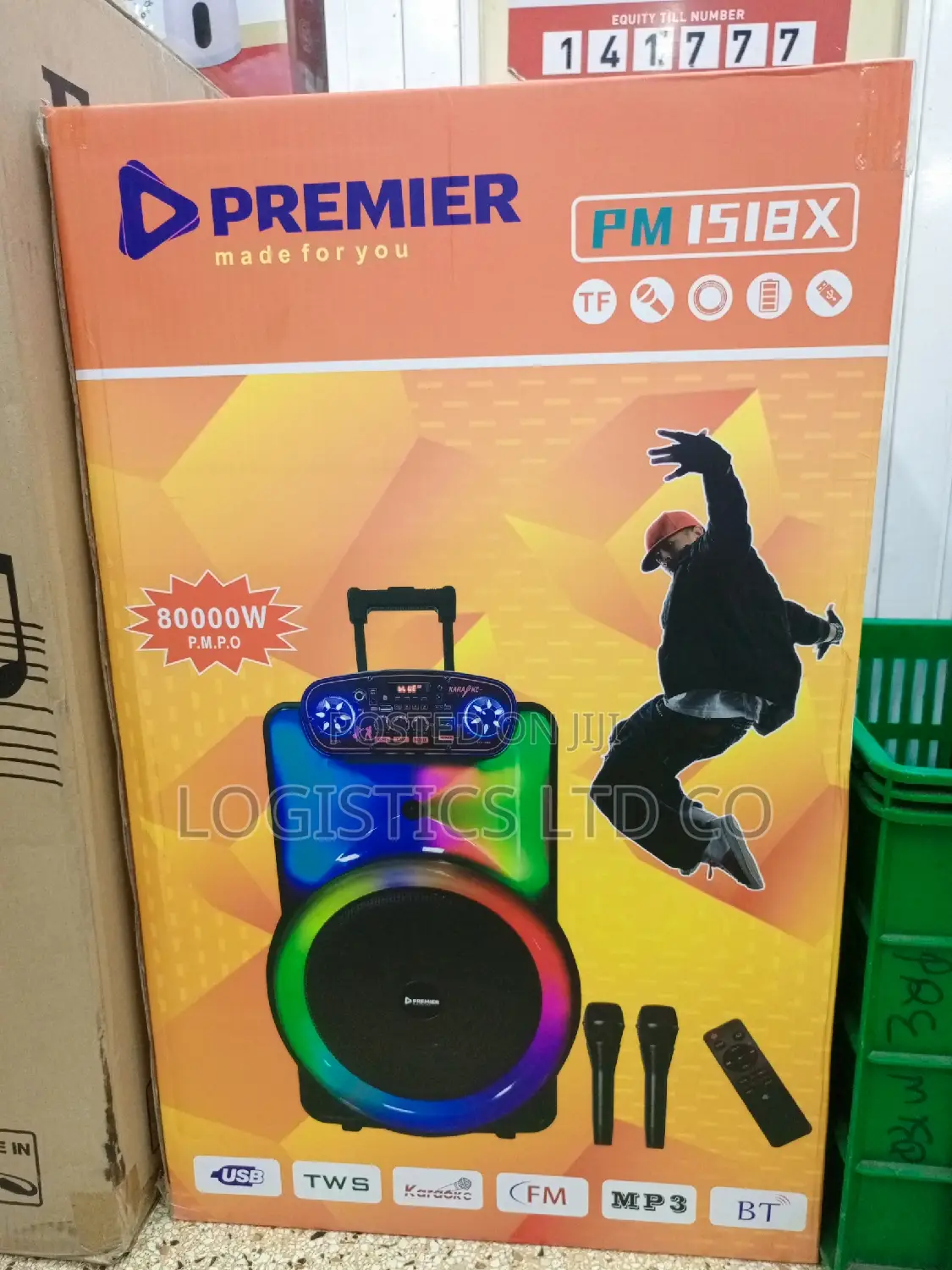 Premier PM1518X 15inch PA Speaker System With 2 Microphones