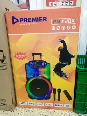 Premier PM1518X 15inch PA Speaker System With 2 Microphones
