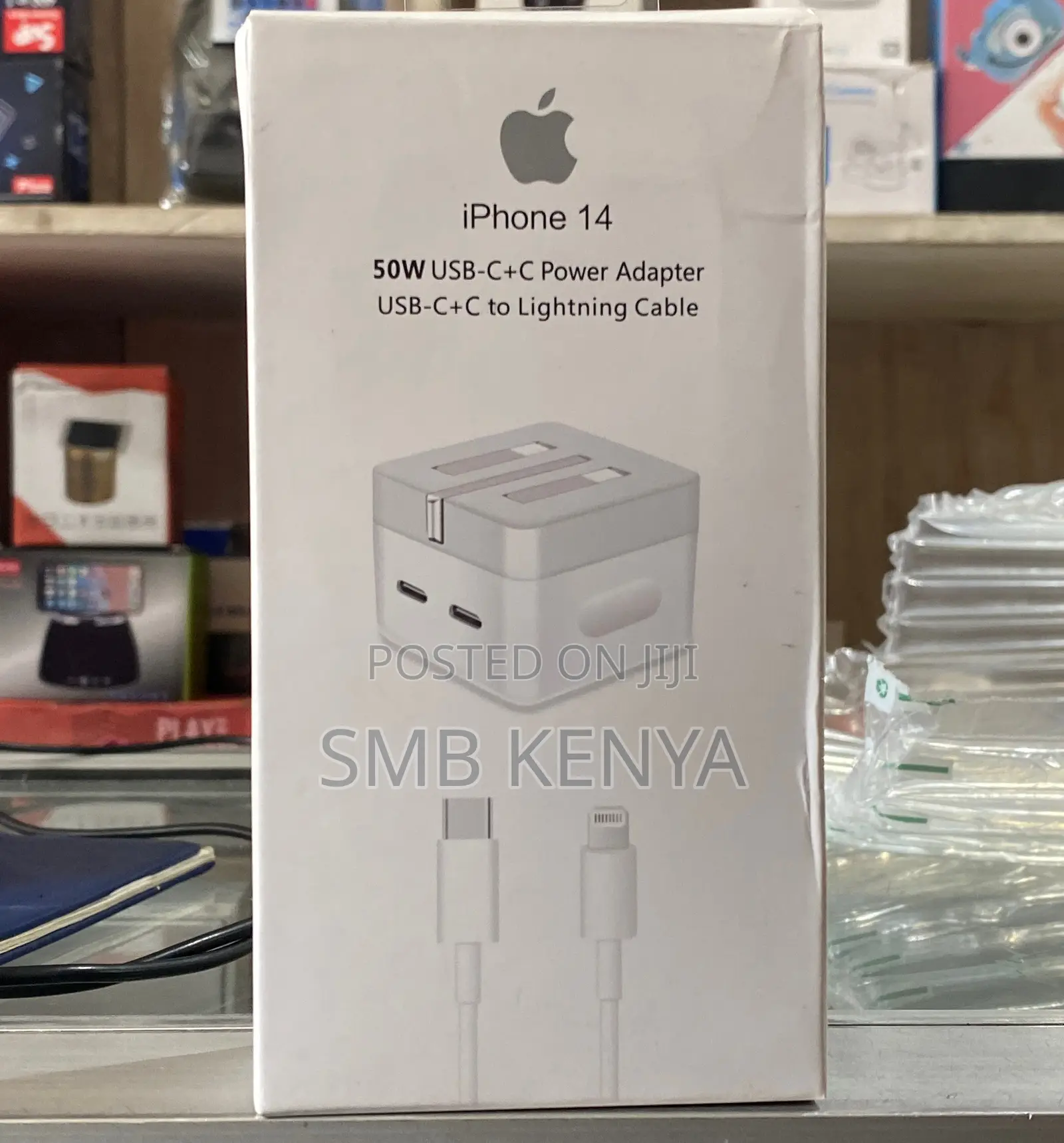 iPhone Dual Type C Port 50W Adapter Type C to iPhone Cable