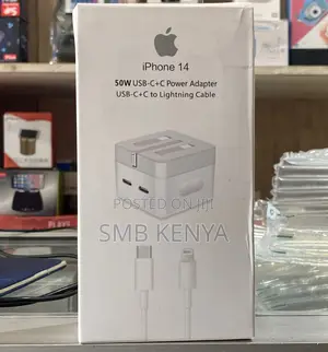 iPhone Dual Type C Port 50W Adapter Type C to iPhone Cable