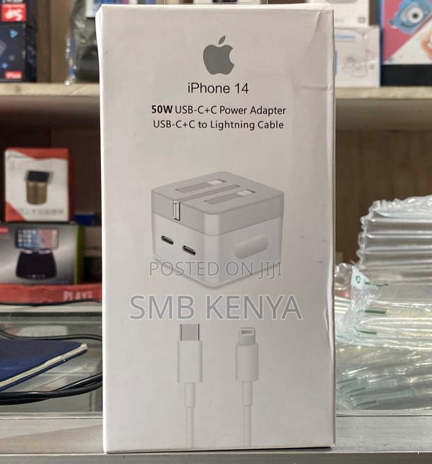 iPhone Dual Type C Port 50W Adapter Type C to iPhone Cable - thumbnail 2