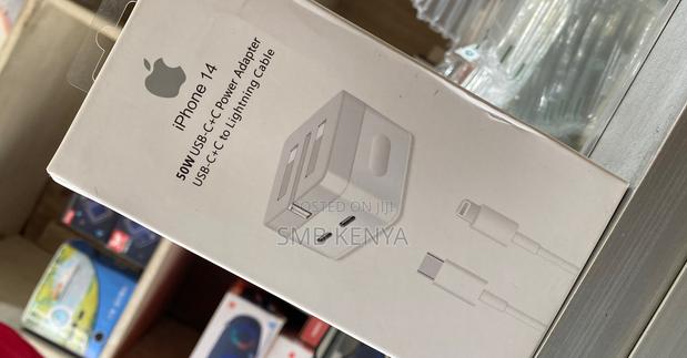 iPhone Dual Type C Port 50W Adapter Type C to iPhone Cable - main view