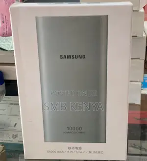 Samsung Power Bank, 10,000 Mah, 15w Output, Dual Usb Port