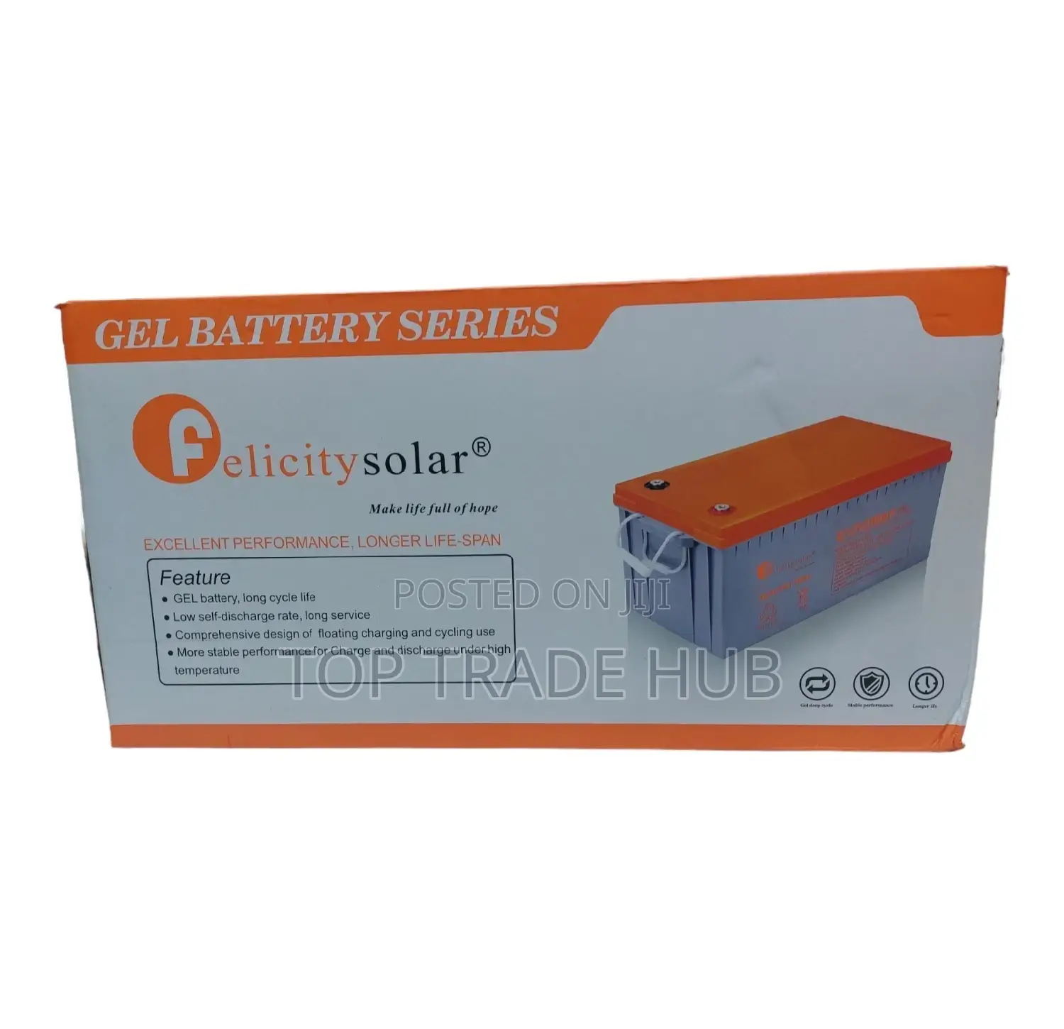 Felicity Gel Solar Battery Series 200 Ah