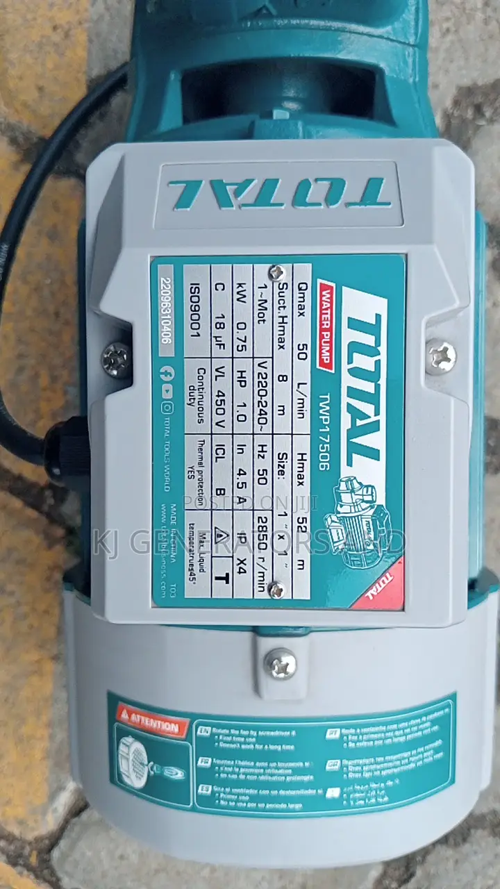 Bare Pump0.5hp Total