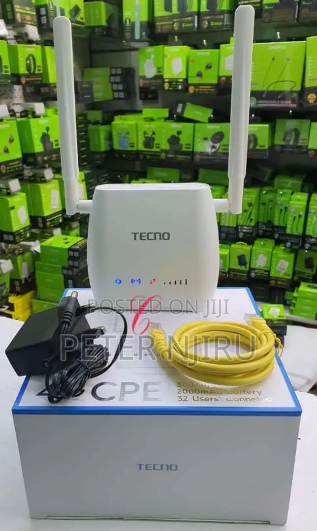TECNO Router With Back Up Battery