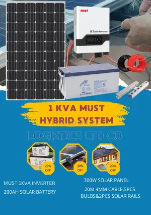 1kva Must Hybrid Solarkit
