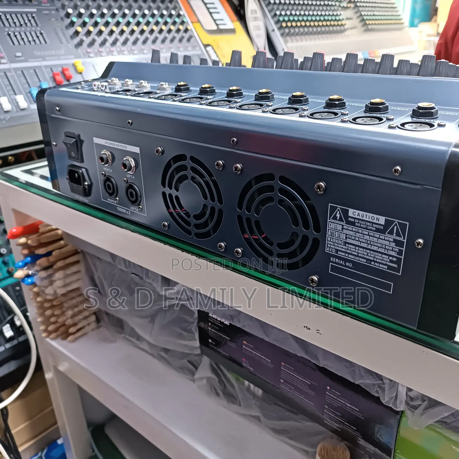 Omax PSR-802 USB 8 Channels Powered Mixer