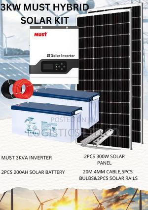 Complete 3kva Must Hybrid Solarkit - main view
