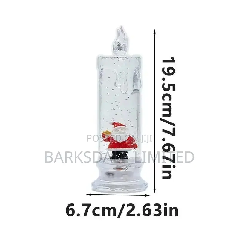 Xmas Christmas Candles Lights Santa Snowman Electronic