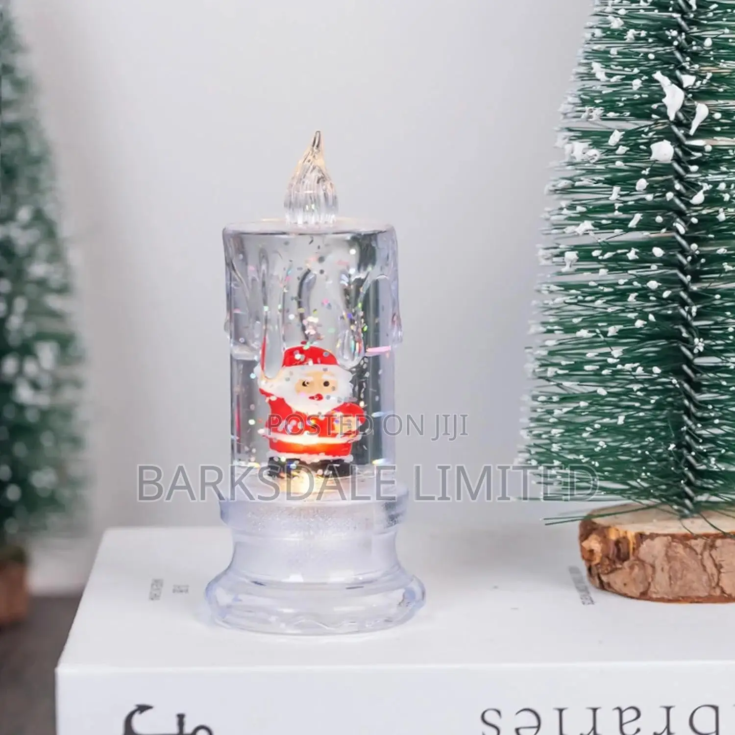 Xmas Christmas Candles Lights Santa Snowman Electronic