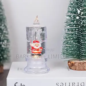 Xmas Christmas Candles Lights Santa Snowman Electronic