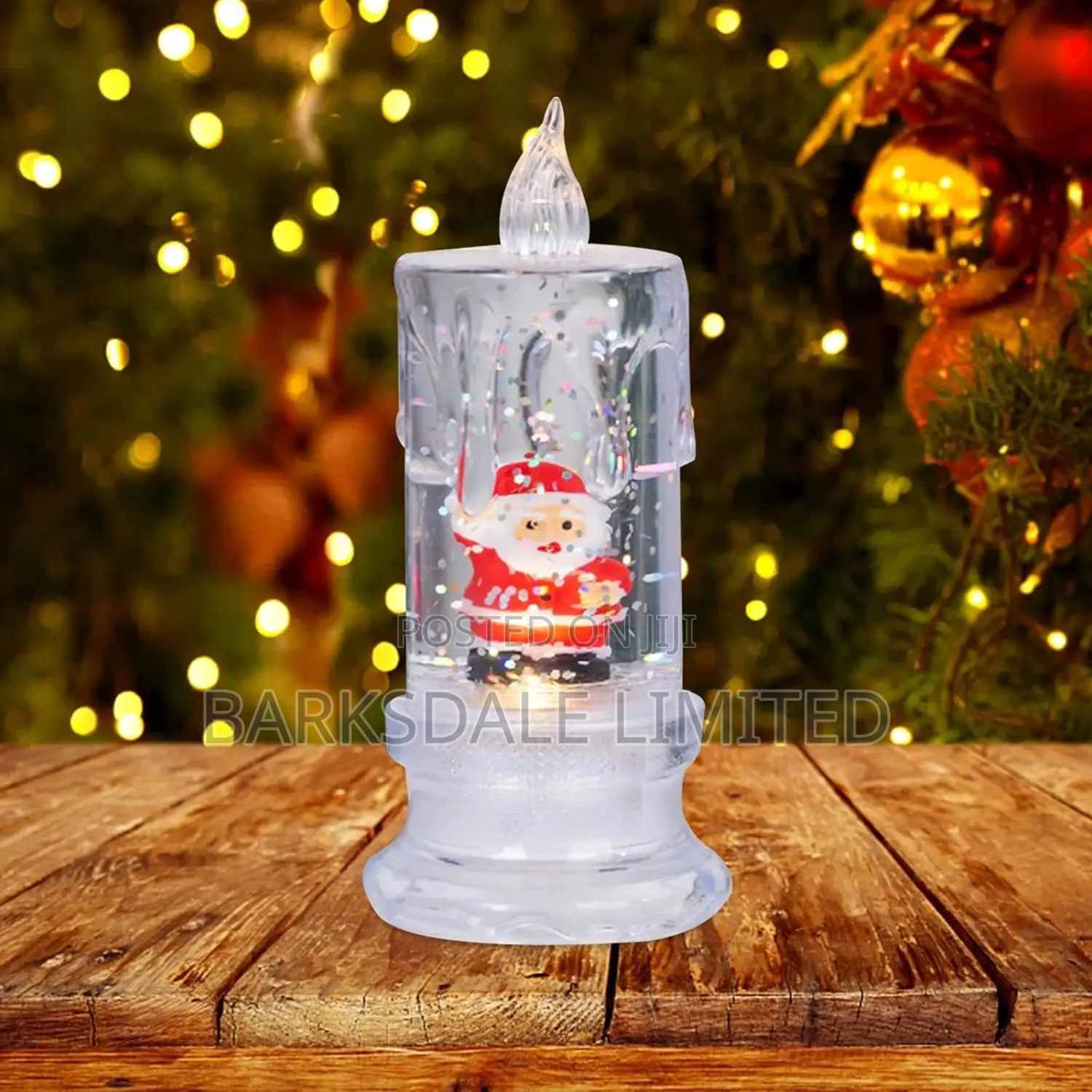 Xmas Christmas Candles Lights Santa Snowman Electronic