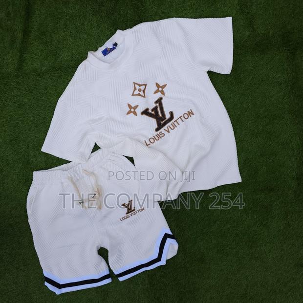 Lv Lakers Quality Unisex Short Shirt Suits 2 Piecer