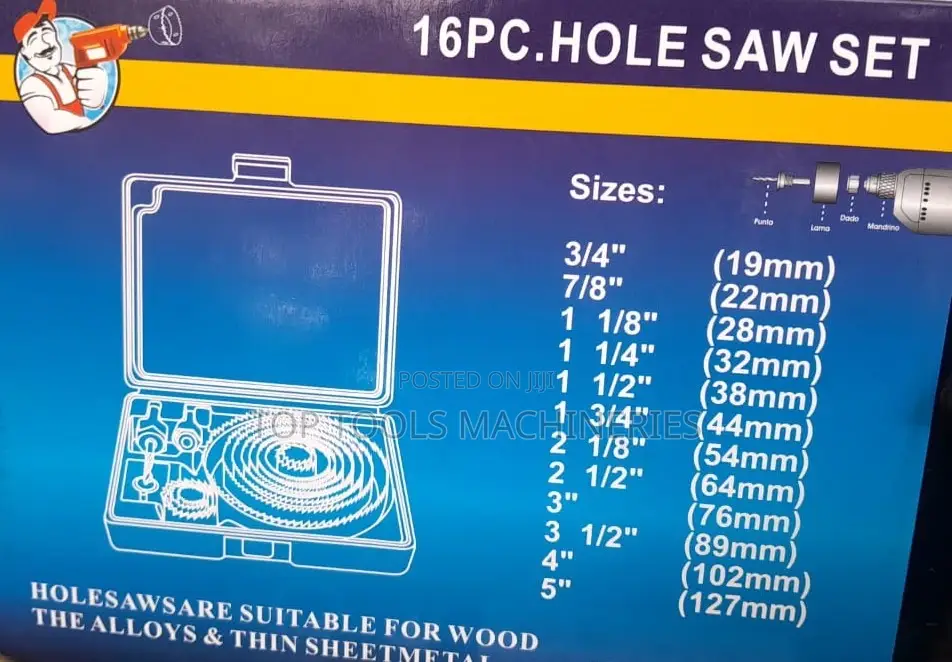 16pc Hole Saw Set