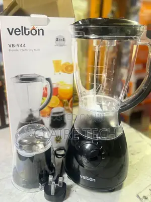 Black Velton 2 in 1 Blender and Grinder