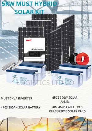 Complete 5kva Must Hybrid Solar Kit